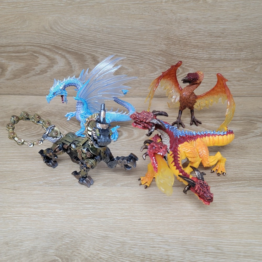 Safari Ltd Lot of‎ 4 Dragons Mythical Magic Fantasy